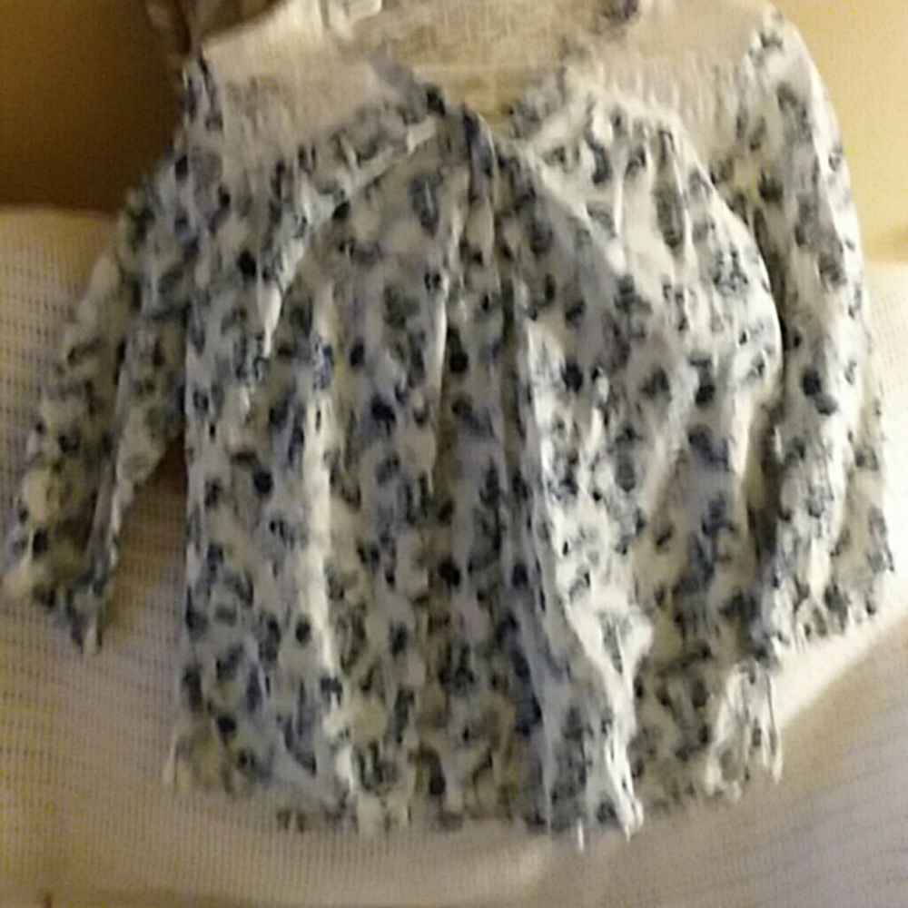 EUC Hanna blouse with lace